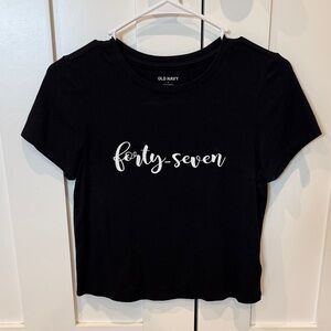 Old Navy Black Crop Top